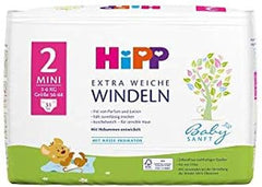 Mini pañales HiPP Babysanft talla 2 en pack de 2 semanas (124 pañales)