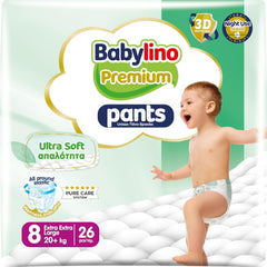 Pantalón Premium Talla 8 con filtro ultrasuave, XXL (20+ kg), 26 piezas