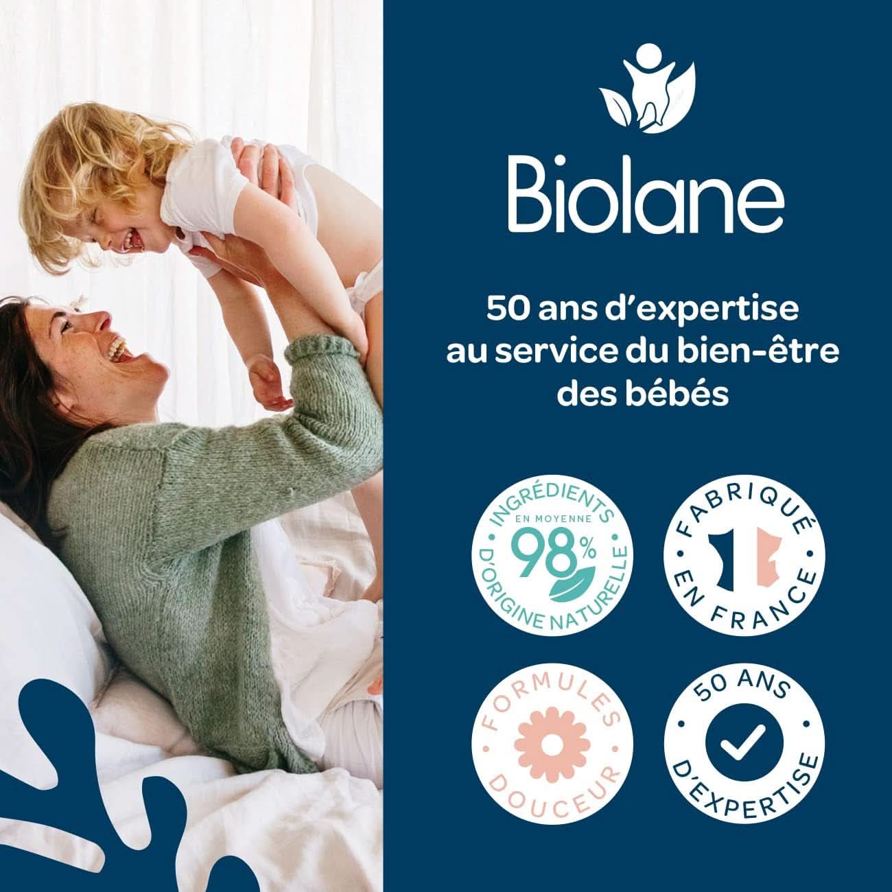 Scutece Biolane pentru piele sensibila - deosebit de absorbanta, fara scurgeri, 12 ore uscate, diverse marimi Mama si Copilul Naty Shop