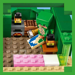 LEGO Minecraft The Turtle Beach House Casa de juguete con accesorios para niñas y niños a partir de 8 años, set con animales y personajes del videojuego, regalo para gamers 21254 Juegos de construcción Besuche den LEGO-Store