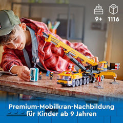 LEGO City Grúa de Construcción Móvil Juguete de Construcción para Niños y Niñas Regalo Creativo para Niños Brazo Largo Extensible 4 Minifiguras de Trabajadores de la Construcción para Juegos de Interpretación 60409 Juegos de Construcción Besuche den LEGO-Store