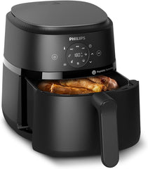 Philips Airfryer serie 2000 4,2L - Pantalla táctil digital, 13 opciones de cocción, 9 funciones preestablecidas, Hasta un 90% menos de grasa con tecnología Rapidair, potencia 1500W Electrodomésticos Naty Shop