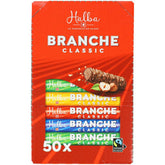 Barras de chocolate con leche Branches, paquete de 50 - Barras de chocolate con leche con relleno de crema de avellanas - Chocolate suizo - Paquete a granel de 50 barras envueltas individualmente (23 g cada una) / 1150 g