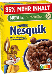 Nesquik Nestlé Nesquik Crunchy Breakfast, Cereal con chocolate y cereales integrales, 1 paquete (1 x 330g)