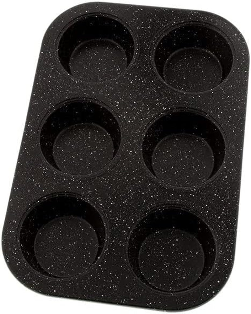 Pradel Excellence - Molde para 6 muffins, acero al carbono, revestimiento antiadherente Moldes y bandejas de horno Naty Shop