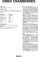 Arándanos secos a granel, 500 gramos Naty Shop productos deshidratados