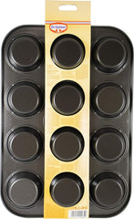 Dr. Oetker Muffinform 12-Er Mini Ø 7 Cm, Cupcake Form Für Saftige Muffins, Muffinblech Mit Antihaftbeschichtung, Menge: 1 Stück Moldes y bandejas para hornear Naty Shop