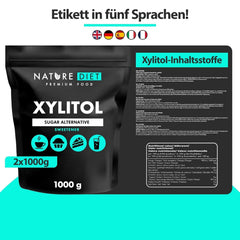 Nature Diet Xilitol, 1 Kg Edulcorantes Naty Shop