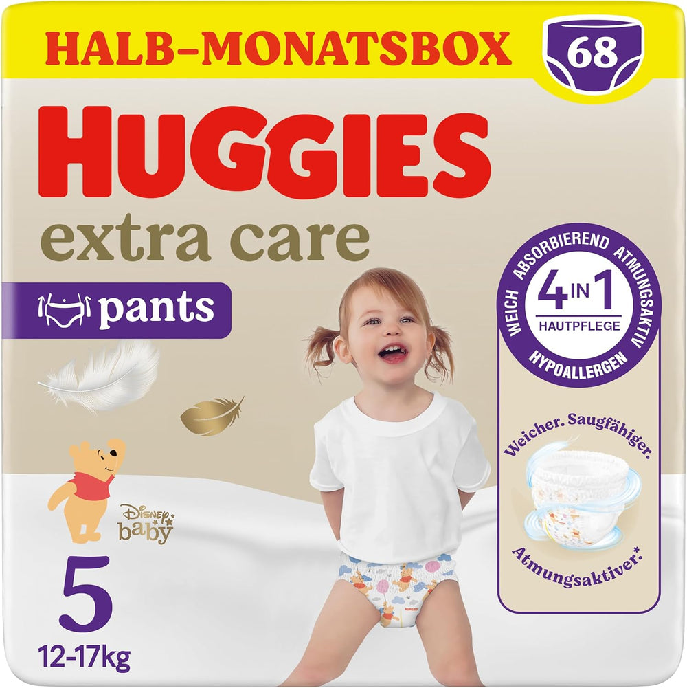 Huggies Extra Care Pants Diseño Disney Talla 5 68 Pañales (2x34) Caja Medio Mes