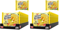 Nissin Ramen - Pollo al horno tailandés, paquete de 10 fideos instantáneos estilo asiático, receta tailandesa, comida asiática rápida y fácil (10 x 65 g)