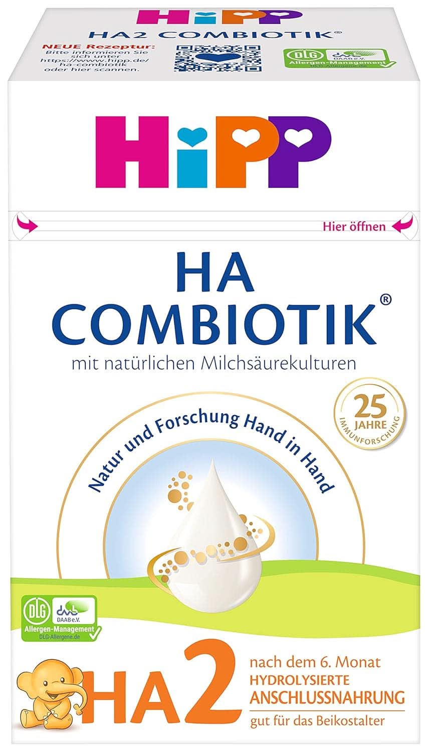 Hrană cu lapte hipp HA Combiotik HA2 Combiotik, 600G, pachet de 4 (4 x 600G) Mama si Copilul Naty Shop