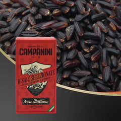 RISO NERO Arroz Negro RISERA CAMPANINI 500g de Italia Arroz Oriental