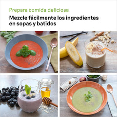 Braun Household Hogar Multiquick 7 Batidora de brazo, Spritzschutz-Technologie, Spülmaschinenfest, Bpa-Freier Kunststoffbecher, MQ7000, 1000 W, Weiß Kitchen Naty Shop