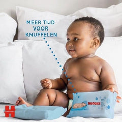Toallitas húmedas para bebé Huggies Pure, paquete de 18 (1008 toallitas en total), 99 % de agua pura, sin fragancia para una limpieza y protección suaves Toallitas húmedas para bebés Naty Shop