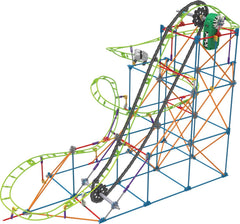 K'NEX 51438 Typhoon Frenzy Montaña rusa, modelo 2 en 1, juego de construcción colorido para niños y niñas, juguete de 19 pies, juego de construcción para niños de 640 piezas para niños a partir de 9 años