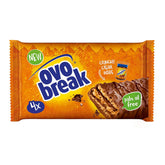 Ovomaltine OVO BREAK Oblea y barra de chocolate: un snack crujiente con el sabor inconfundible de nuestra popular Creme Crocante, naturalmente sin aceite de palma (4 x 39 g)