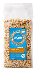 Acadele din speltă Davert 170g – Boabe aromate de speltă expandate, aerisite și ușoare, cu o aromă delicată de prăjire – 100% calitate organică Davert (1 x 170g)