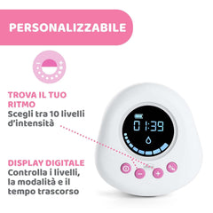 Chicco Sacaleches eléctrico con fases de estimulación y extracción, 10 niveles de intensidad, cómodo y rápido, forma ergonómica, con tetina inclinada y tapón hermético, blanco, 150 ml Accesorios Alimentación y Lactancia Bebe Naty Shop