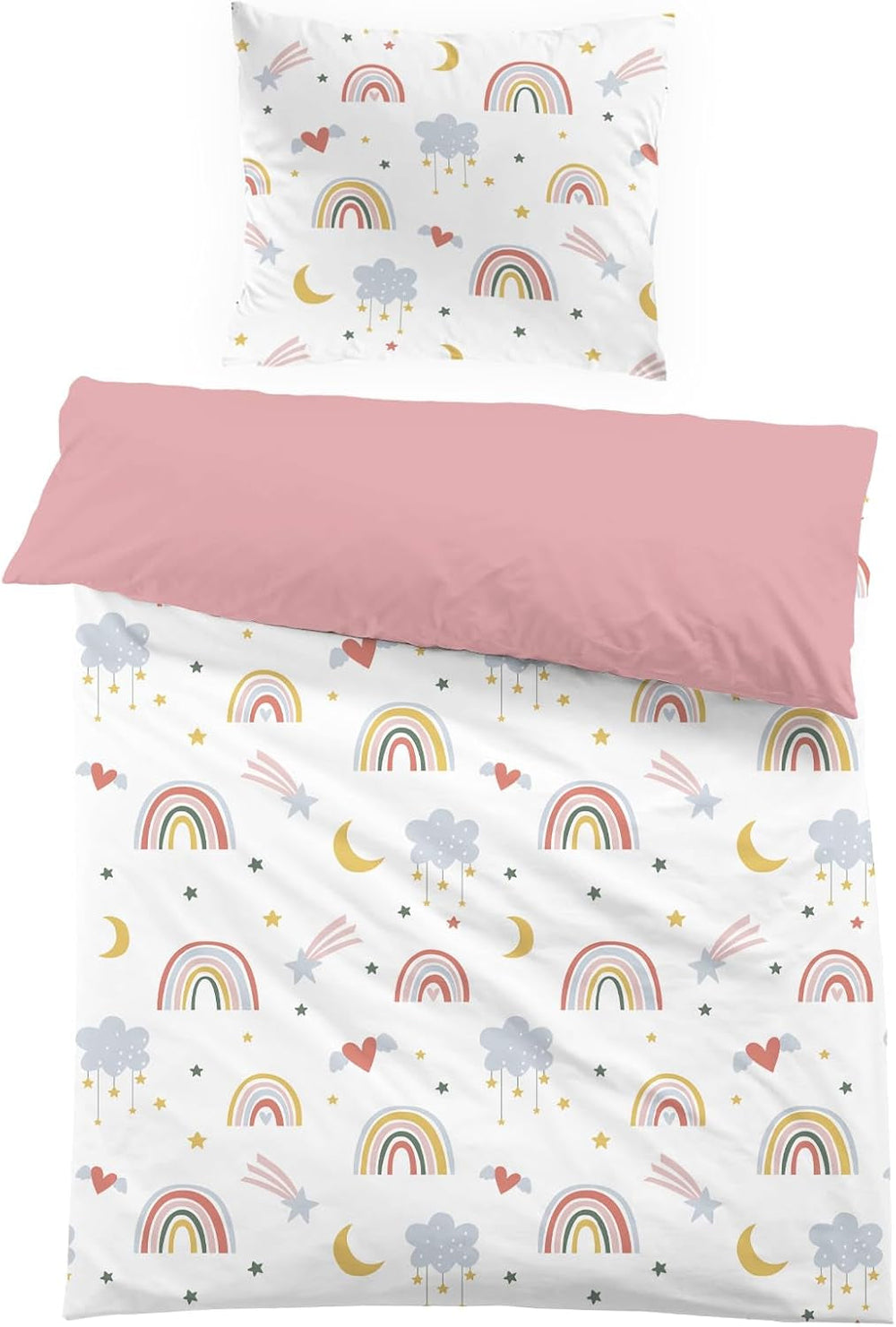 Ropa de cama infantil, Rainbow, microfibra Ropa de cama infantil Naty Shop Rainbow (Modelo 1) 135X200+80X80