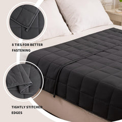 Good Nite Manta lastrada para adultos Manta pesada para calmar los sentidos Gris 8 Kg 150 X 200 Cm Edredones y edredones Naty Shop