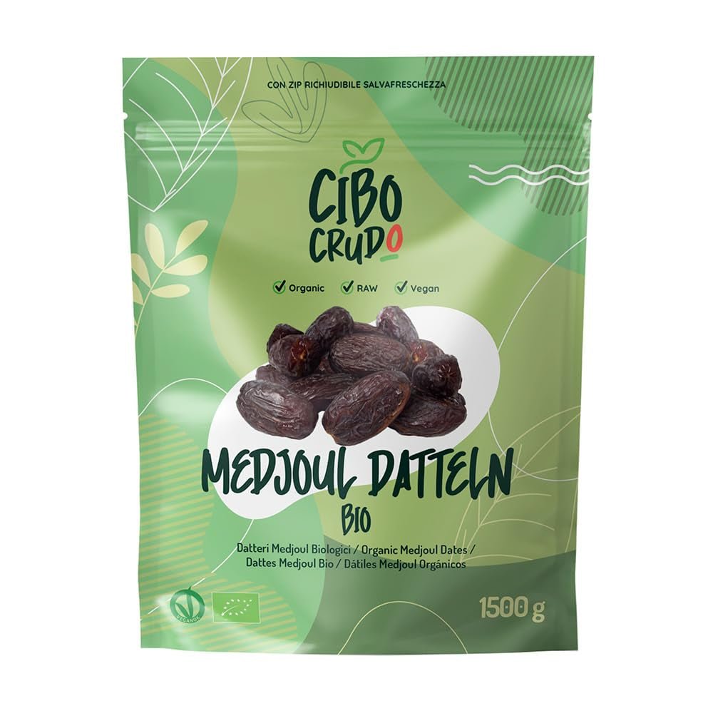 Curmale fără sâmburi Deglet Nour Bio - 500g. Curmale uscate Deglet Nour organice naturale. Curmale deshidratate. Produse deshidratate Naty Shop 1,5 kg Curmale Medjool