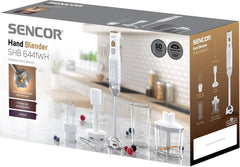 Sencor Multifunktionaler Stabmixer, Ultra-Leistungsstark, 6 in 1, 1200 W, Mit Doppel-Schneebesen, Zerkleinerer & Mousseur, Kartoffelstampfer, Quadblade-Klingen Aus Titan, Stufenlose Bucatarie Naty Shop
