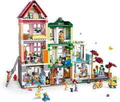 LEGO Friends Heartlake City Living and Shopping Street, set de construcție pentru jocuri de rol cu 9 personaje (inclusiv 7 minifigurine) și 3 pisici, cadou pentru fete și adolescenți, casă de jucării 42670 Seturi de constructie Besuche den LEGO-Store
