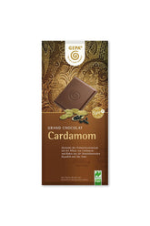 Cardamomo ecológico, 38% cacao, paquete de 100 g
