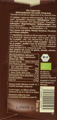 Chocolate orgánico relleno de capuchino, 100g
