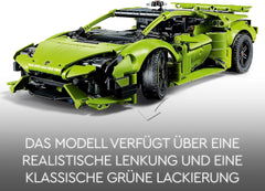 LEGO 42161 Technic Lamborghini Huracán Tecnica Kit de modelo de coche de juguete Set de construcción de coches de carreras para niños niñas Colección de aficionados a los deportes de motor Juegos de construcción de regalo Besuche den LEGO-Store