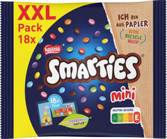 Nestlé SMARTIES Bolsitas Mini XXL, lentejas de colores con chocolate, ideales para compartir y disfrutar con familiares y amigos, colores naturales, envase reciclable, 1 paquete (1 x 259g)