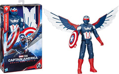 Marvel Studios Capitán América Un Mundo Feliz, Figura de acción Capitán América Deluxe, 30 cm Figuras de acción Naty Shop