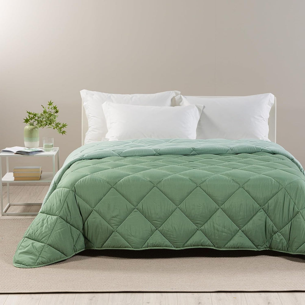 Caleffi Edredón Cama Matrimonio Invierno 260 X 265 Cm Microfibra Cama Matrimonio Invierno Suave Cómodo Acolchado Durable Lavable Antialérgico Edredón Made in Naty Shop Edredones Y Edredones Jade 260X265