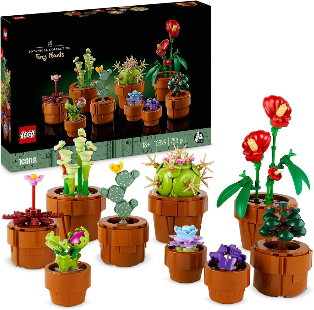 LEGO Icons Mini Plantas, 9 Flores Artificiales para Construir, Colección Botánica para Adultos con Macetas de Terracota para Construir, Decoración del Hogar, Regalo para Mujeres y Hombres 10329 Juegos de Construcción Besuche den LEGO-Store Mini Plants