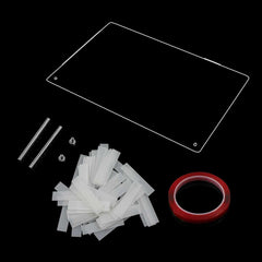 Panou din sticlă acrilică pentru prezentarea unghiilor cu benzi de afișare și nano-adeziv, expoziție de vârfuri de unghii, card transparent de culori pentru nail art, afișaj nail art, afișaj pentru exerciții de unghii (transparent)