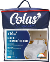 COLAS NORMAND Plapumă termoregulatoare, Cool In, Temperat, 140 X 200 Cm, Transpirație, Ventilație optimă, 100% percale, Fresh Feel, Franceză, 53130255, Alb Plapumi si pilote Naty Shop Alb 140X200 Cm