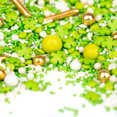 Super Streusel, Lucky Charms, Sprinkles de Azúcar Verde, 90 gramos Sprinkles Naty Shop