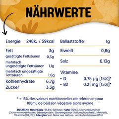 Alpro Barista Haferdrink – Zum Aufschäumen – Vegan und milchfrei – Von Natur aus lactosefrei – Rich an Ballaststoffen, Calcium and Vitaminen – 8 x 1 L – Haltbar