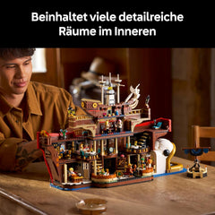LEGO ONE PIECE - Baratié, das Schwimmende Restaurant - Bauset für Erwachsene - Modellbau mit detallado Innenraum sowie 10 Minifiguren inkl. Luffy, Nami y Sanji - Regalo de anime para fans - 75640