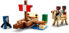 LEGO Minecraft El Viaje del Barco Pirata Calamar y Camello Figura Pirata Juguete Construcción de Barcos Juego de rol Regalo para niños y niñas 8 años 21259 Juegos de construcción Besuche den LEGO-Store