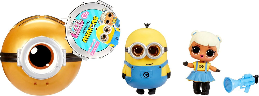 LOL Surprise! Loves Minions Tots - Include 1 păpușă cu ținută și accesorii, minge inspirată de Minions, ambalaj ascuns, 6 păpuși de colecție