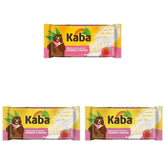Kaba Chocolate Blanco con Sabor Fresa y Caramelos Efervescentes, Barra de Chocolate, Barrita 85g, Chocolate Blanco con Sabor Fresa y Caramelos Efervescentes con Sabor Original Kaba (Pack de 3)