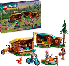 LEGO Friends Cabañas Acogedoras en el Campamento de Aventuras, Juego de rol al aire libre, Juguete infantil para niñas y niños de 7 años con 3 figuras y un zorro, Juguete para acampar 42624 Juegos de construcción Besuche den LEGO-Store Default Title