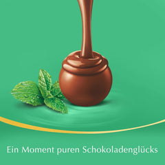 Bolas de chocolate LINDOR | Bolsa resellable de 1 kg | aprox. 80 bolitas de chocolate con leche con relleno de menta | Paquete a granel y bolas de chocolate y caramelo salado LINDOR