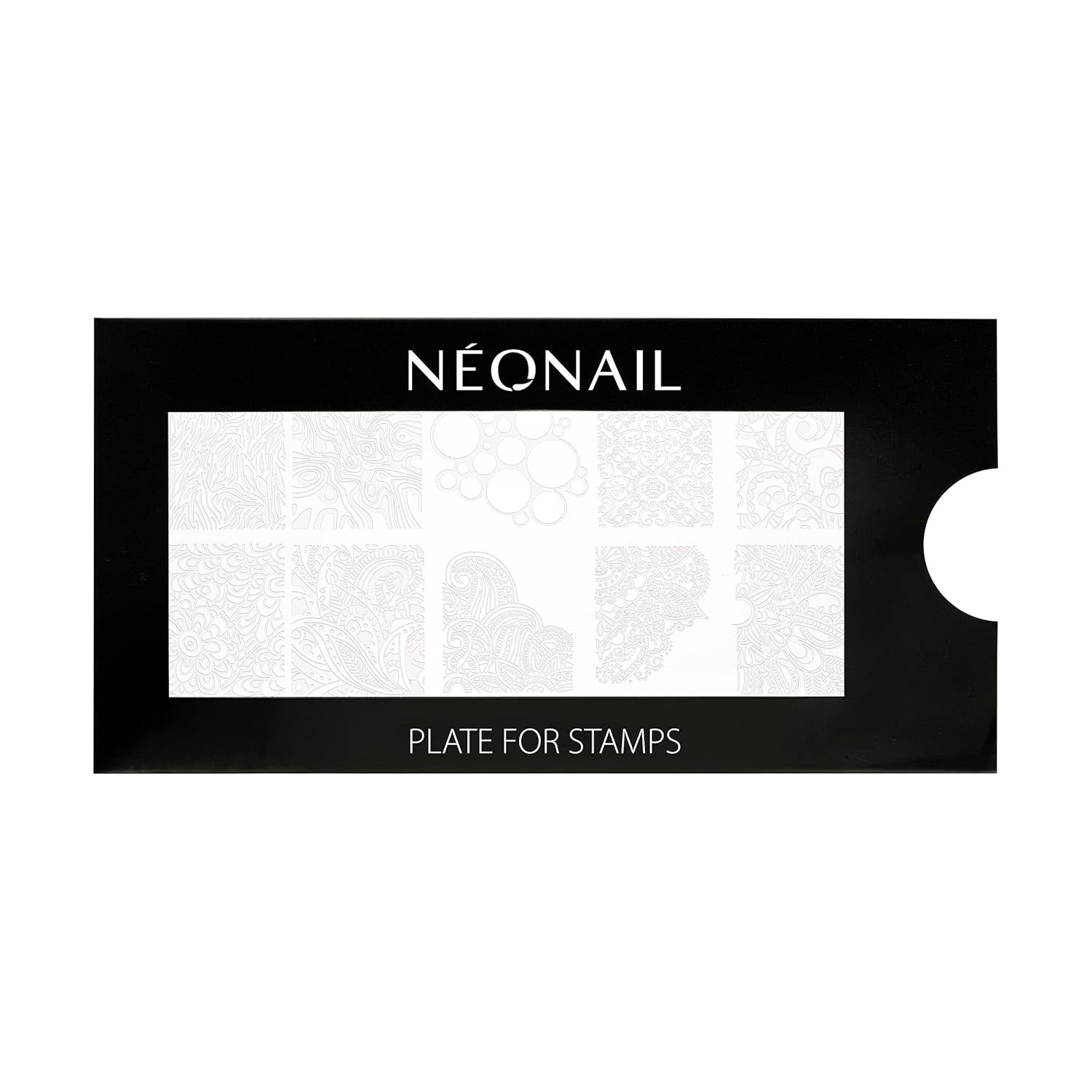 NÉONAIL Nagel Stempel Mit Schaber - Nägel Selber Machen - Nail Art Stamper - Nageldesign Für Nagel Schablone - French Nails Stempel - Silikon Nagelstempel