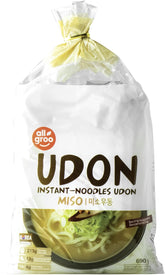 Fideos instantáneos Allgroo Udon - Miso, sopa Udon, picante, aromático, preparación rápida - contiene 3 porciones - 1 x 690 g
