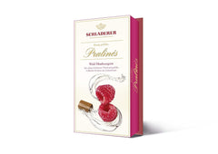 RCP Pralinés Schladerer con licor de frambuesa, chocolate con leche, corteza de azúcar, relleno líquido, contiene alcohol, gran regalo, 2 x 127 g