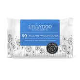 LILLYDOO Toallitas húmedas 50 unidades 100% sin plástico Toallita extra grande sin perfume