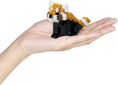 Bandai - Nanoblock - Roter Panda - Red Panda - Mini-Bausteinfigur - Baukastenspiel - Pixel-Tierfiguren-Bausatz Panda - NBC194