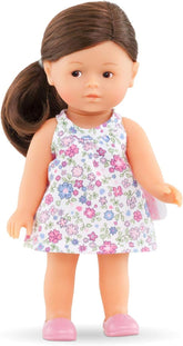 Corolle 9000240020 - Romy brunett Les Trends Mini Corolline 20cm, Muñeca Francesa con Charm y aroma a Vainilla, 20 cm